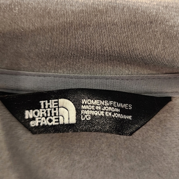 The North Face Pullover Jacket 1/4 Zipper Logo Large Gray Branded - Picture 4 of 8